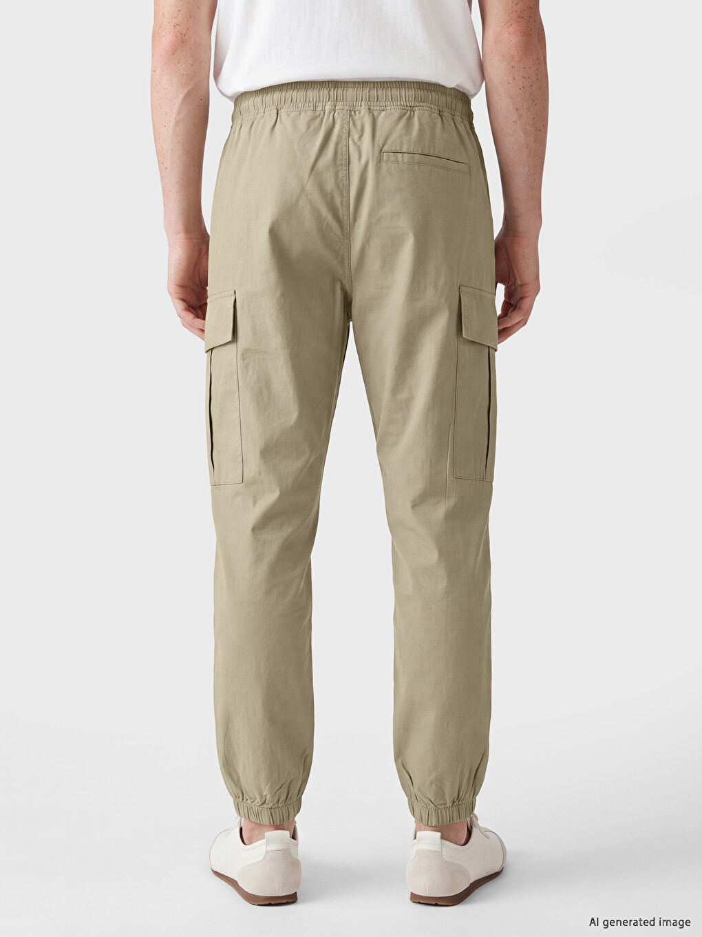 Kahverengi Regular Fit Poplin Erkek Jogger Pantolon-3