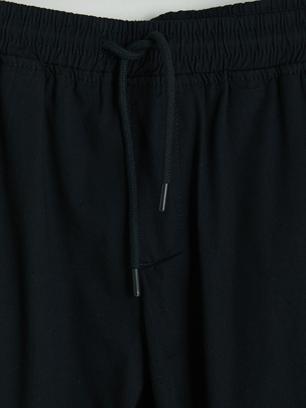 Siyah Relax Fit Erkek Kargo Pantolon-1