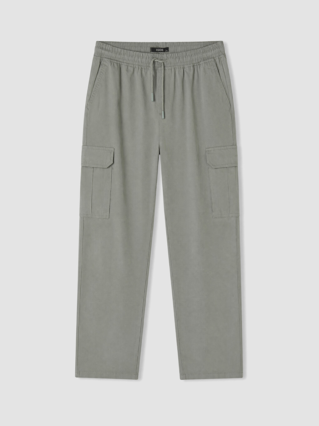 Gri Relax Fit Poplin Erkek Pantolon