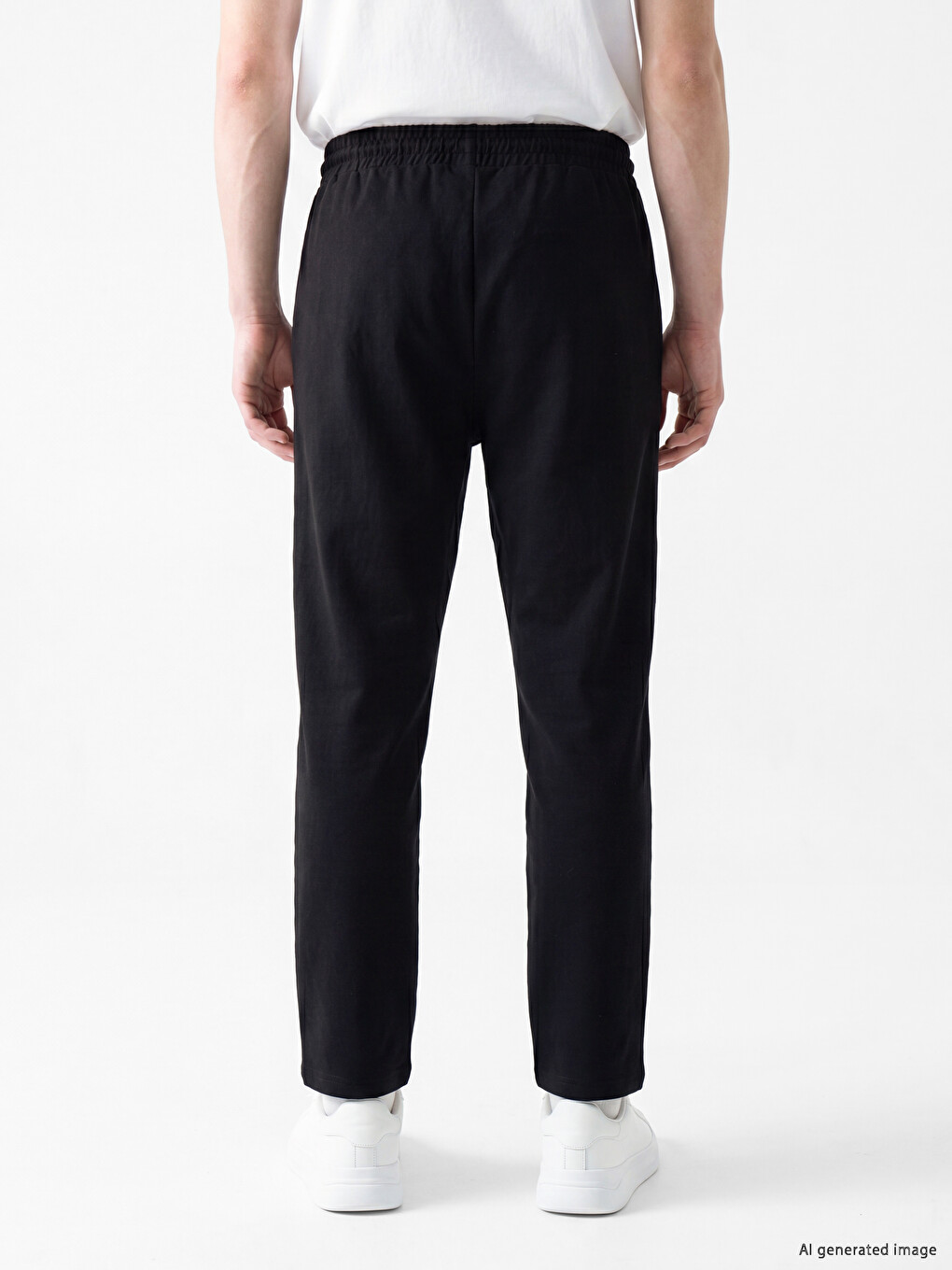 Siyah Regular Fit Erkek Eşofman Altı-3