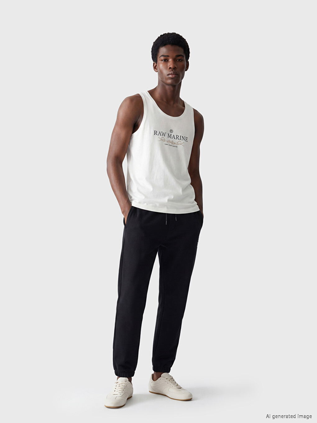 Siyah Regular Fit Erkek Jogger Eşofman Altı-1