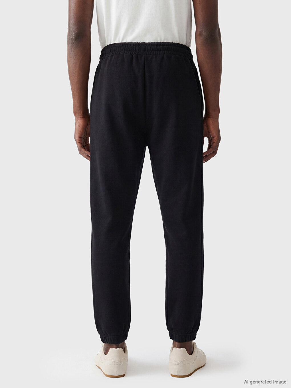 Siyah Regular Fit Erkek Jogger Eşofman Altı-3