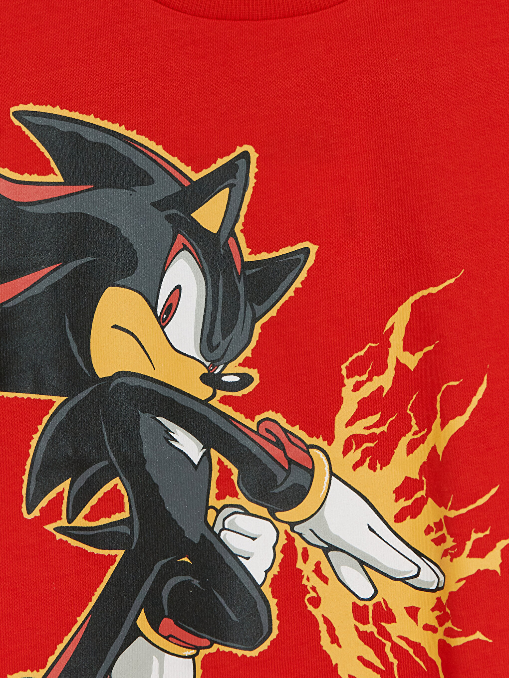 Kırmızı Sonic Baskılı Erkek Çocuk Tişört-2