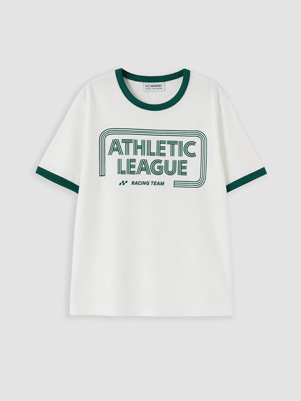 Ekru Bisiklet Yaka Erkek Çocuk Şortlu Pijama Takımı-1