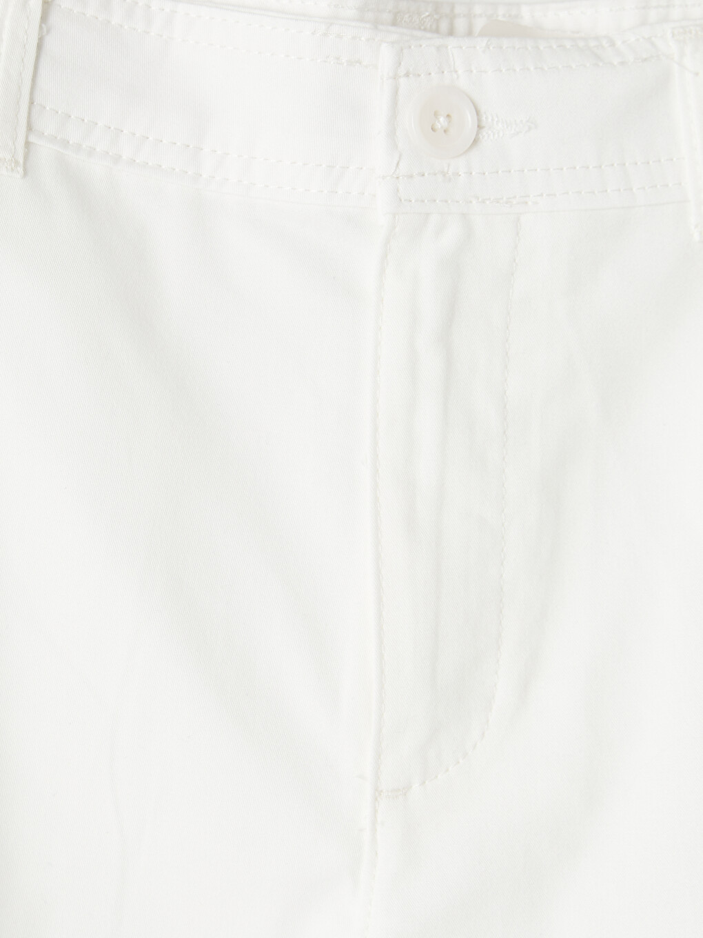 Beyaz Barrel Fit Kız Çocuk Jean Pantolon-2