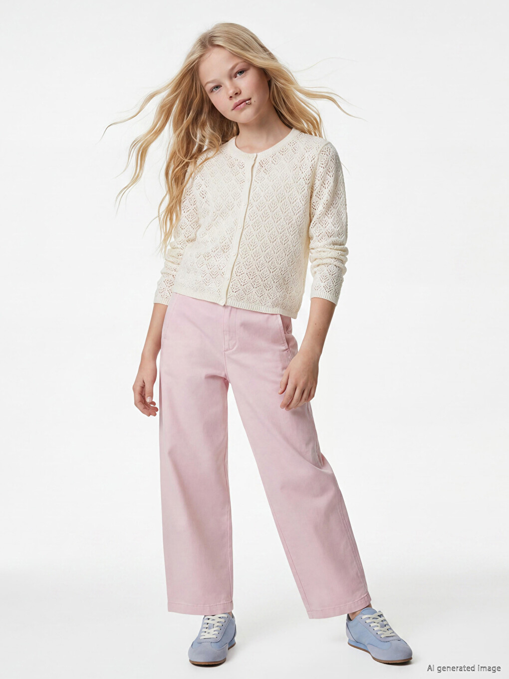 Barrel Fit Girls' Jeans-1