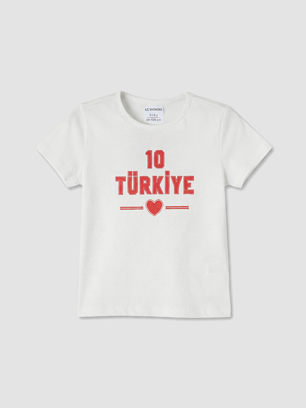 Ekru Türkiye Baskılı Kız Çocuk Şortlu Pijama Takımı-1