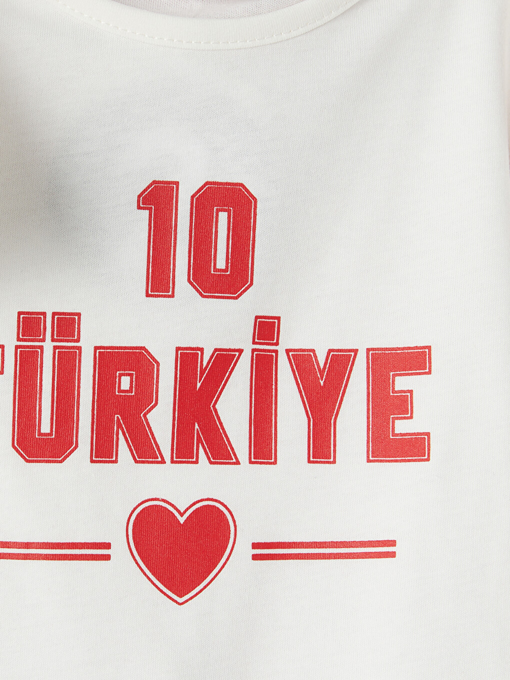 Ekru Türkiye Baskılı Kız Çocuk Şortlu Pijama Takımı-2
