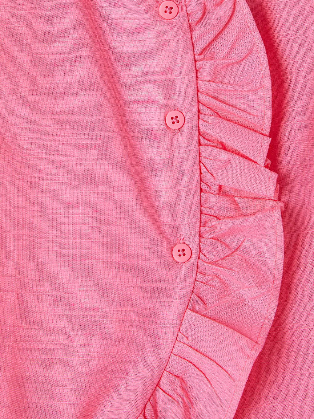 Pembe Fırfır Detaylı Kız Çocuk Takım-2