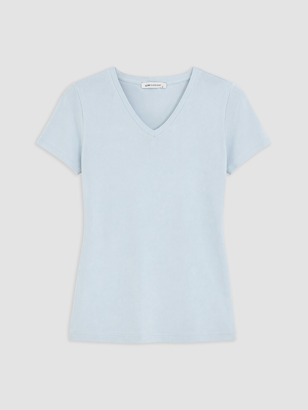 T-shirt À Encolure En V Pour Femme-4