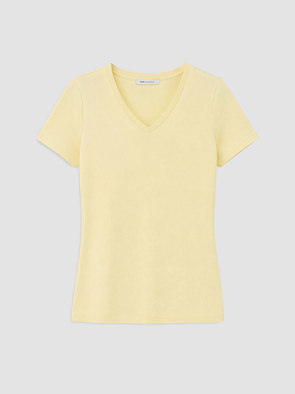 T-shirt À Encolure En V Pour Femme-4