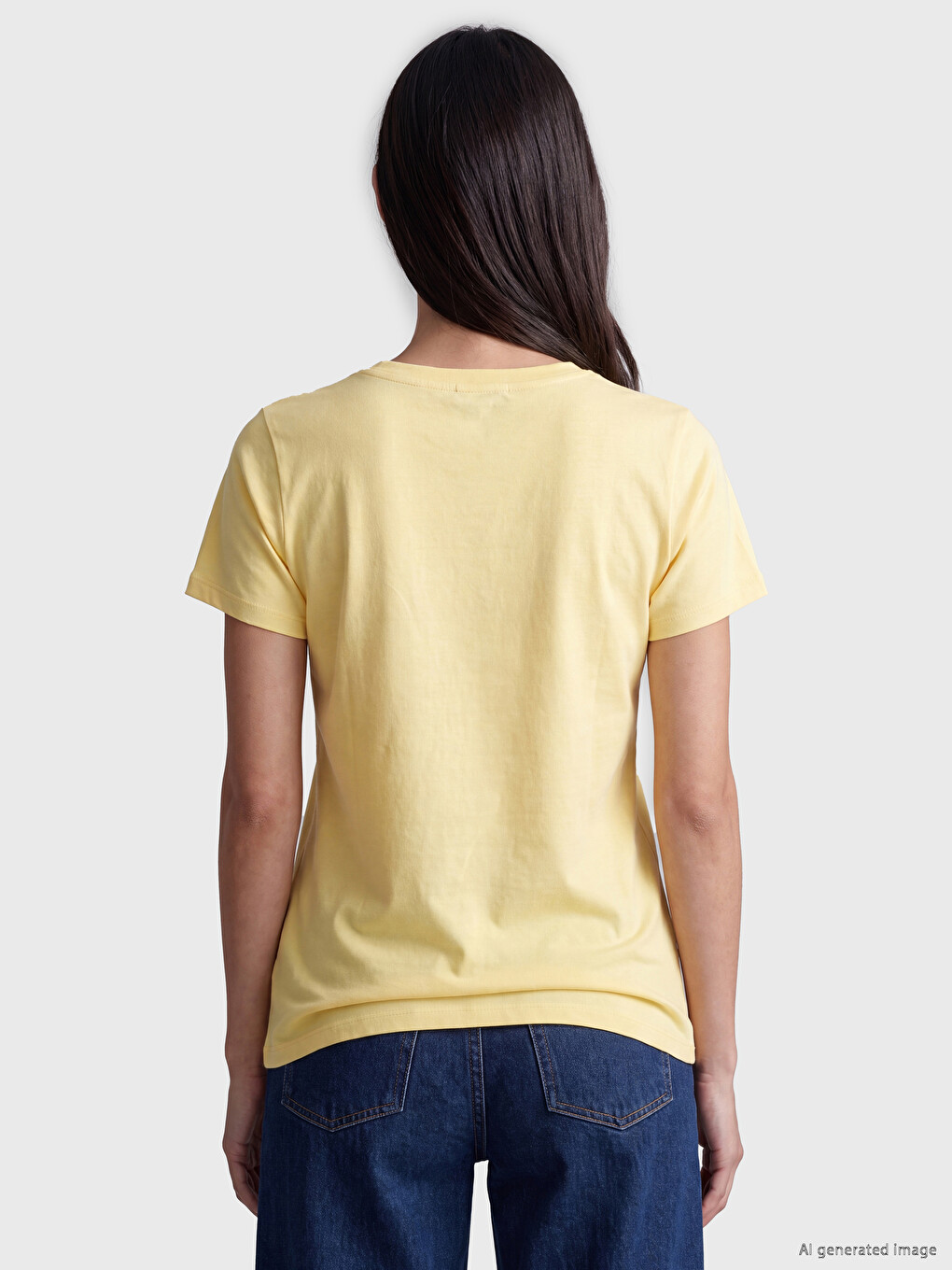 T-shirt À Encolure En V Pour Femme-3