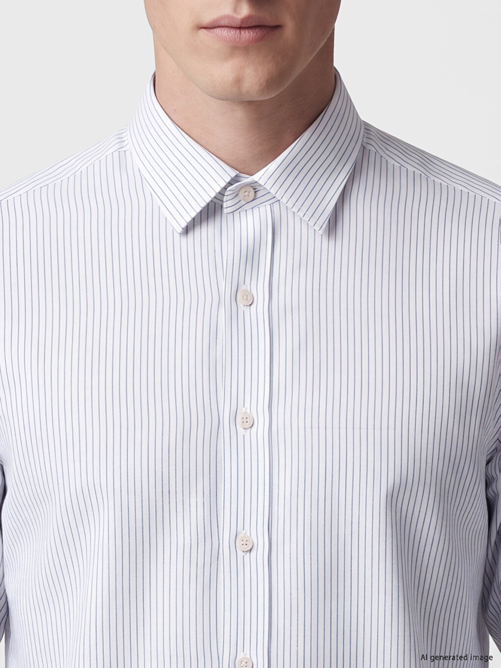Regular Fit Striped 100% Linen Men's Shirt-2