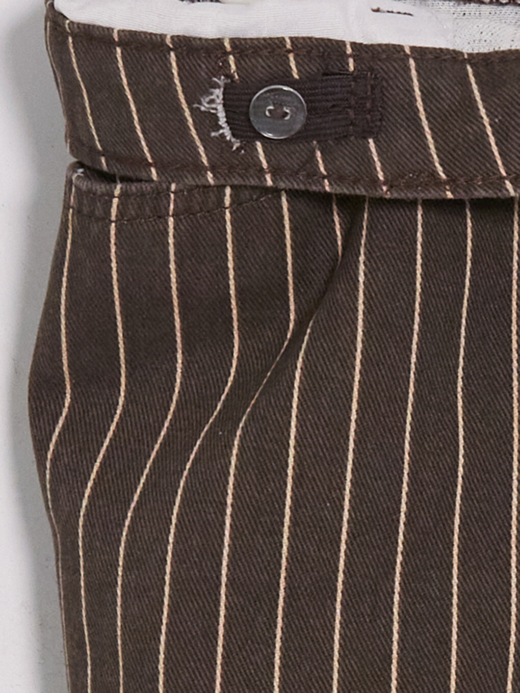 Kahverengi Kız Çocuk Gabardin Şort-1
