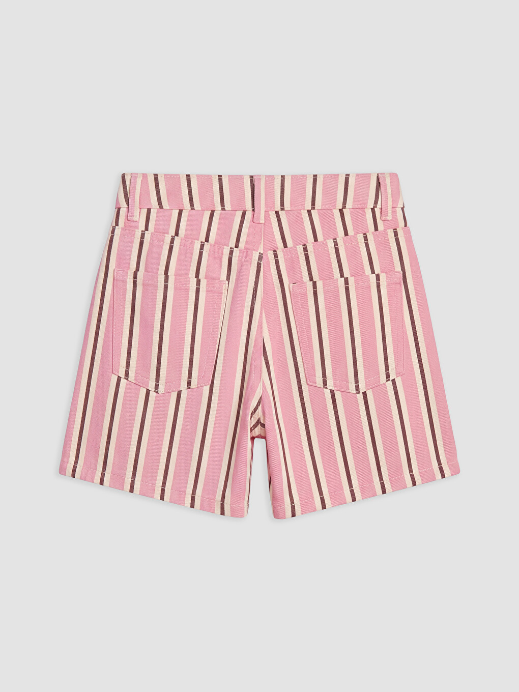 Pembe Kız Çocuk Gabardin Şort-1