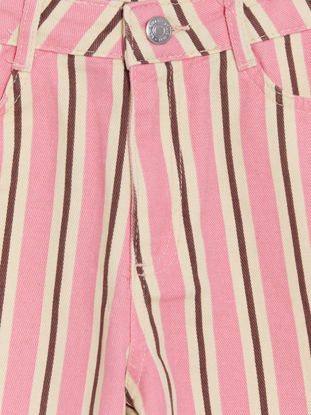 Pembe Kız Çocuk Gabardin Şort-2