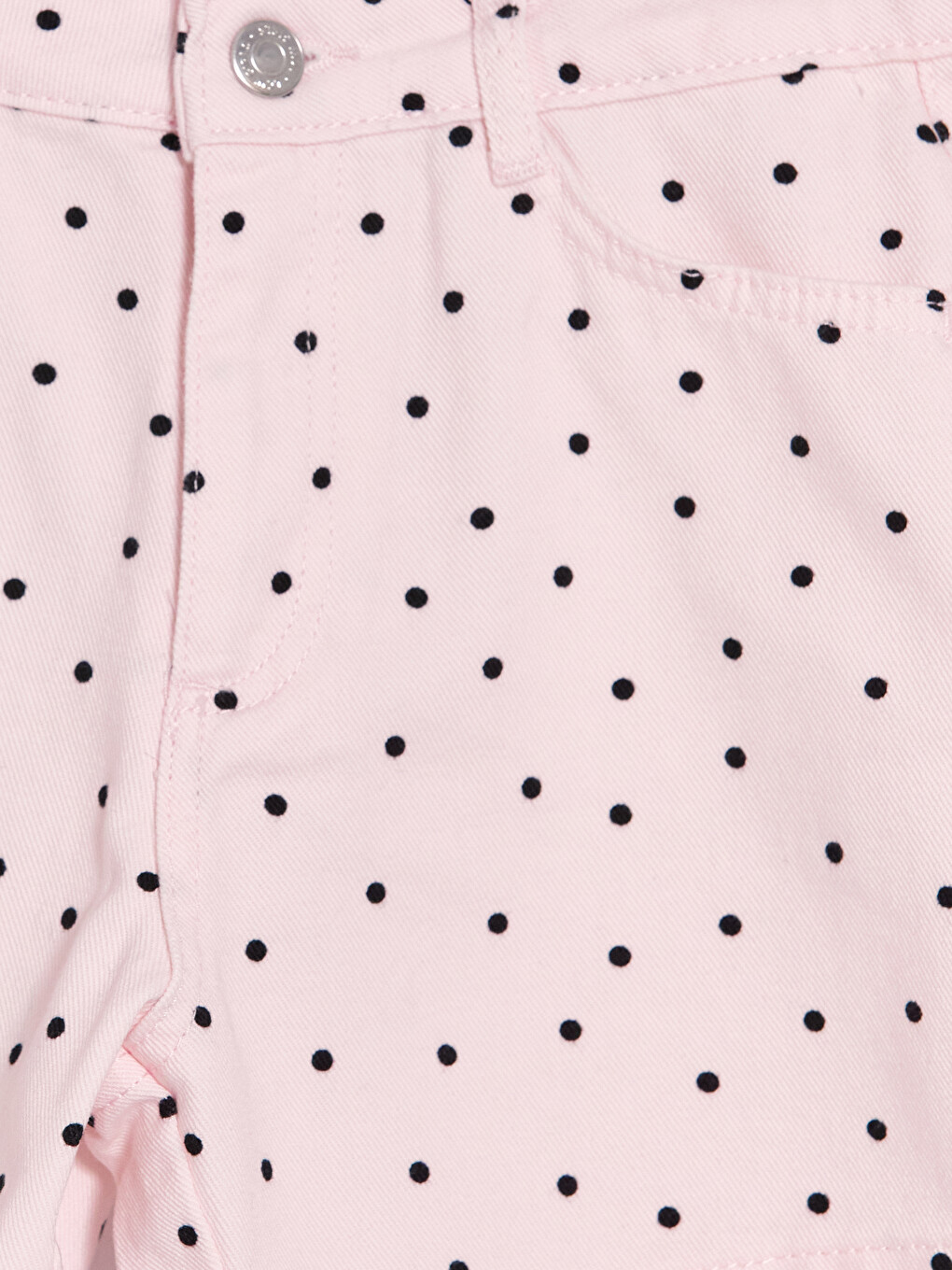 Pembe Kız Çocuk Gabardin Şort-2