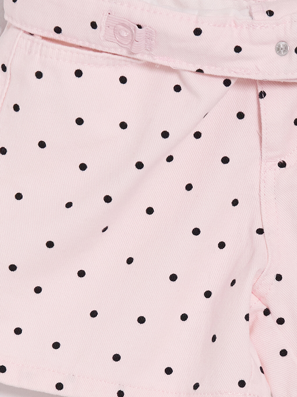 Pembe Kız Çocuk Gabardin Şort-3