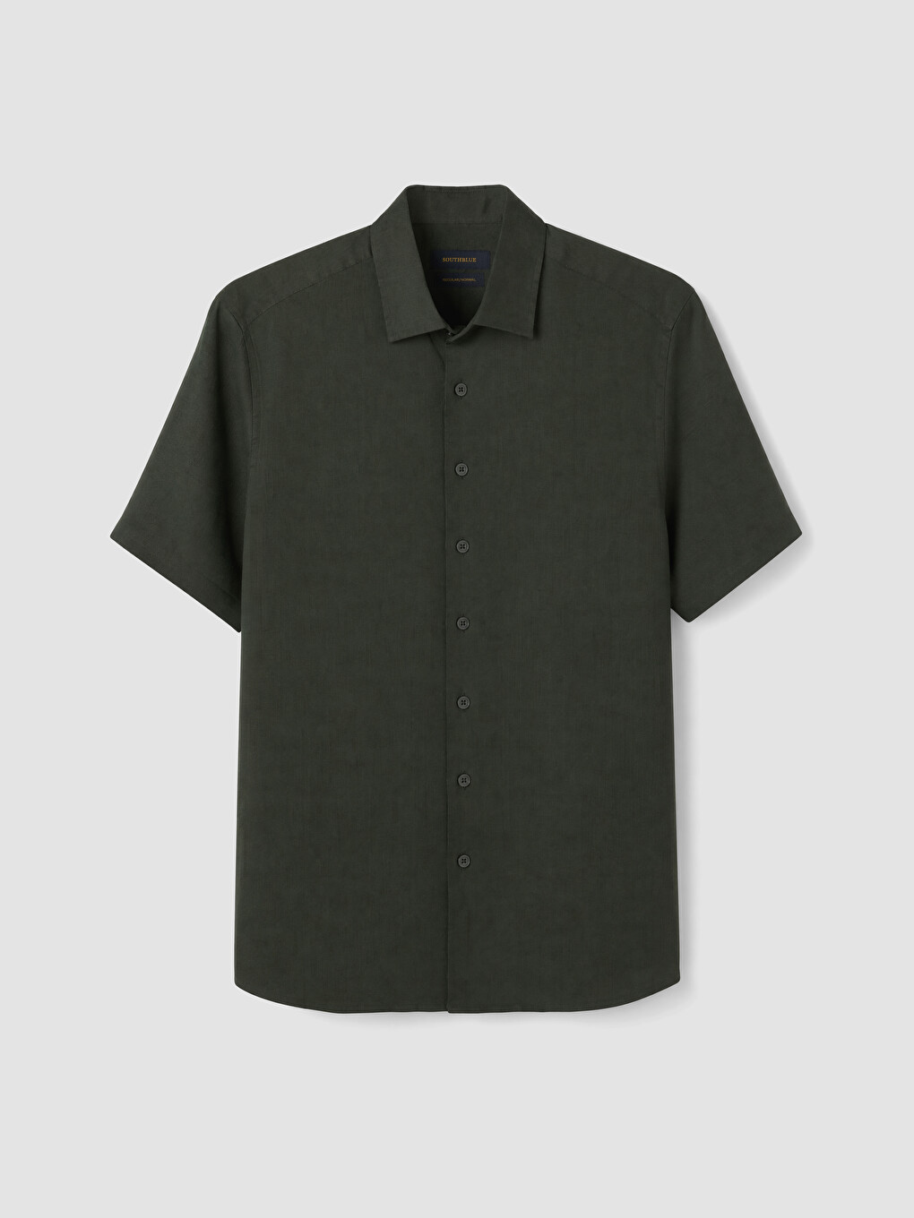 Yeşil Regular Fit %100 Keten Erkek Gömlek