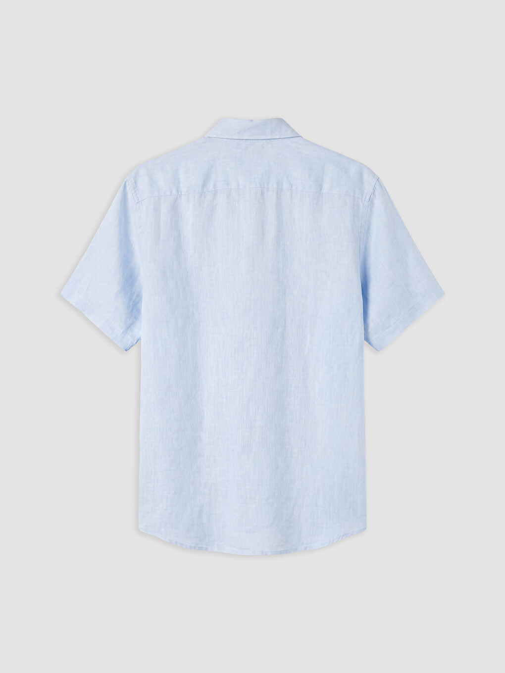 Mavi Regular Fit %100 Keten Erkek Gömlek-1