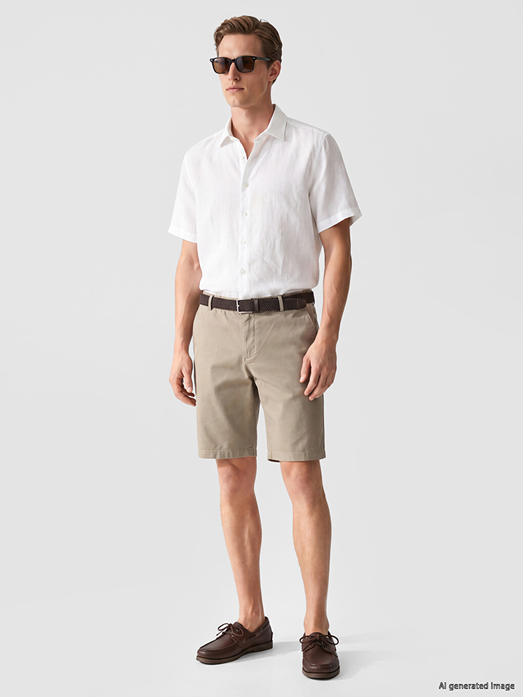 Regular Fit %100 Keten Erkek Gömlek-1