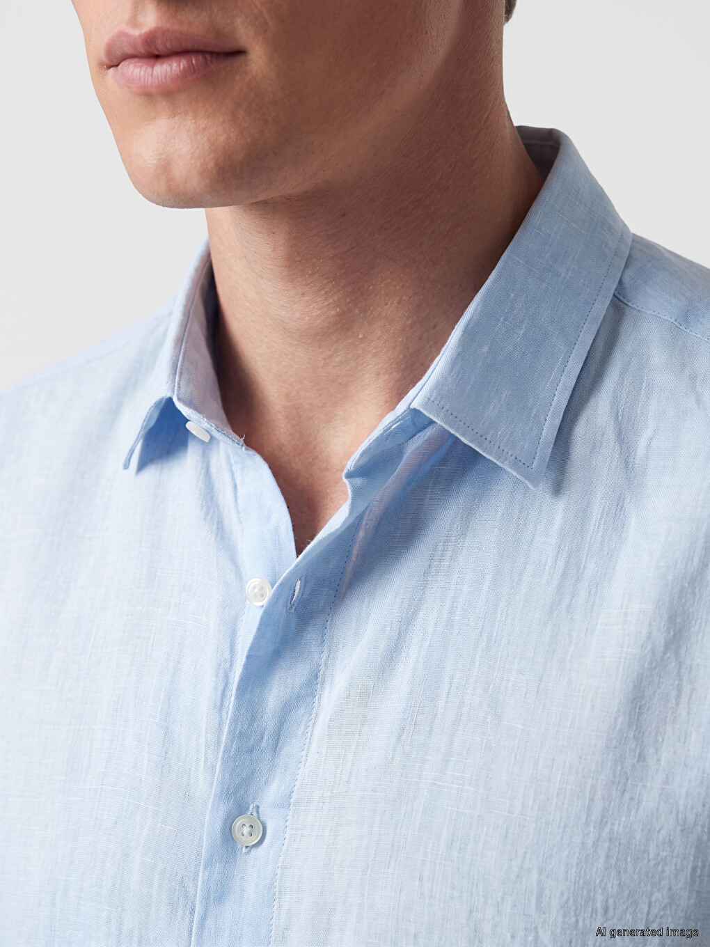 Chemise Homme Coupe Régulière 100% Lin-2