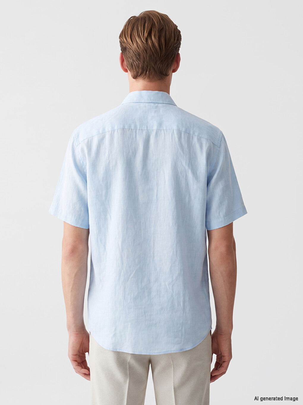 Chemise Homme Coupe Régulière 100% Lin-3