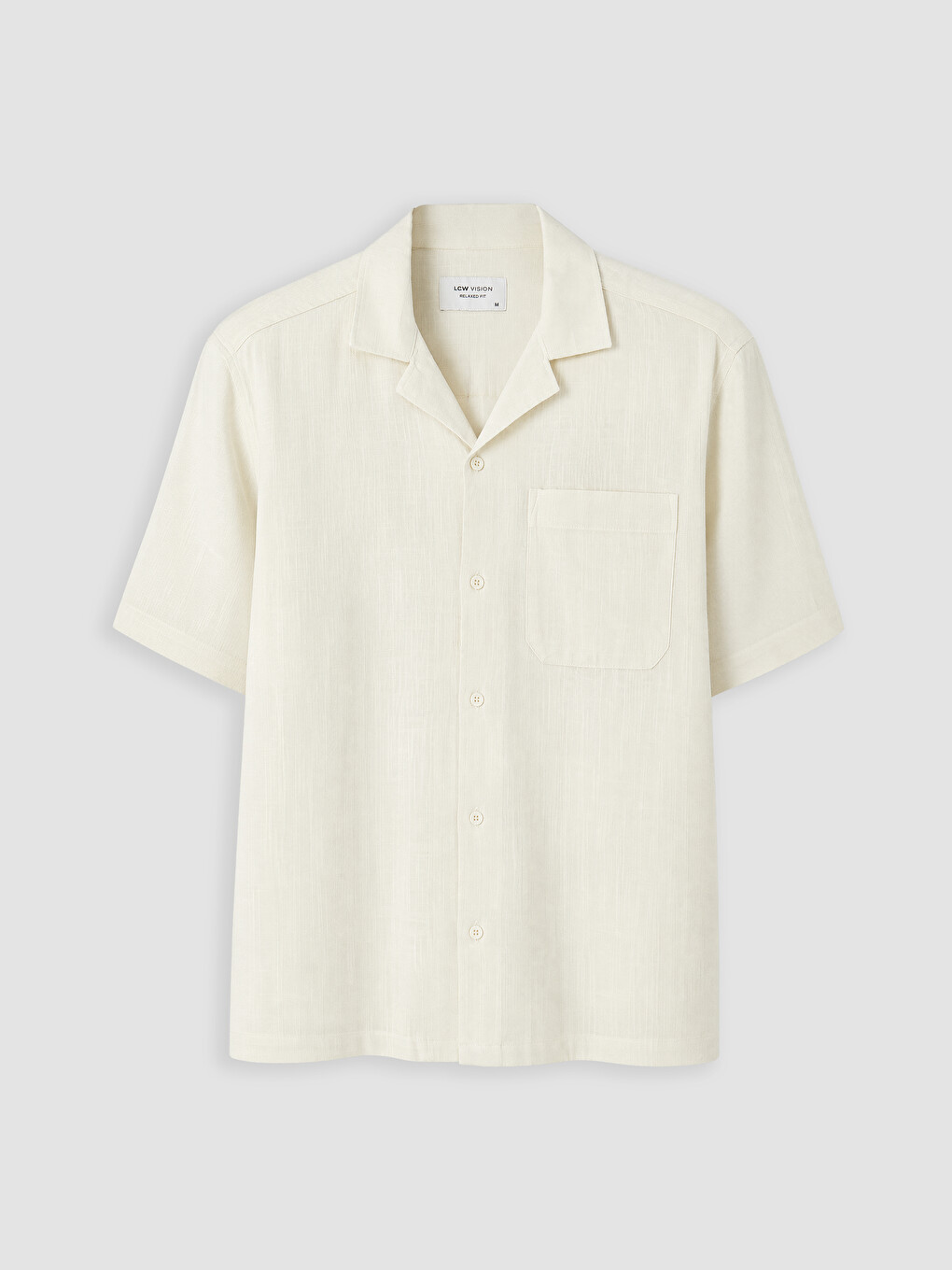 Camp Collar Short Sleeve Men's Shirt-4