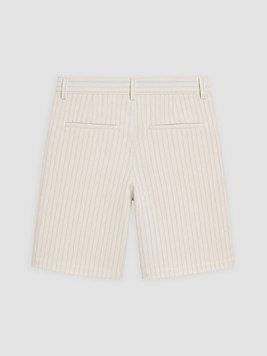 Bej Regular Fit Keten Karışımlı Erkek Şort-1