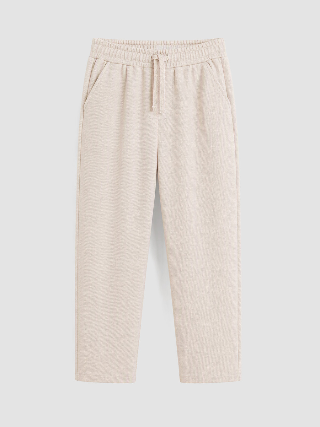 Bej Regular Fit Pileli Erkek Çocuk Pantolon