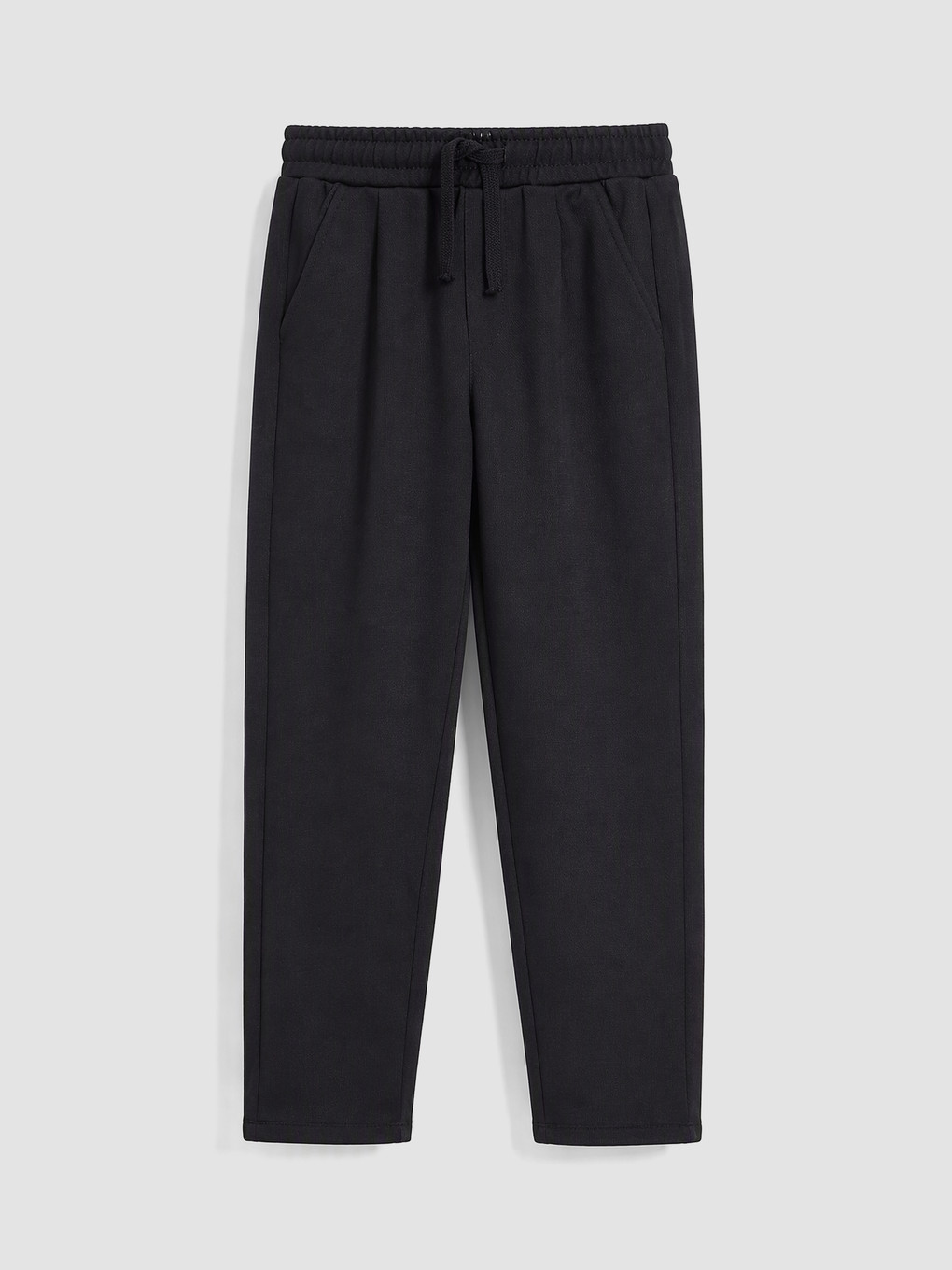 Siyah Regular Fit Pileli Erkek Çocuk Pantolon