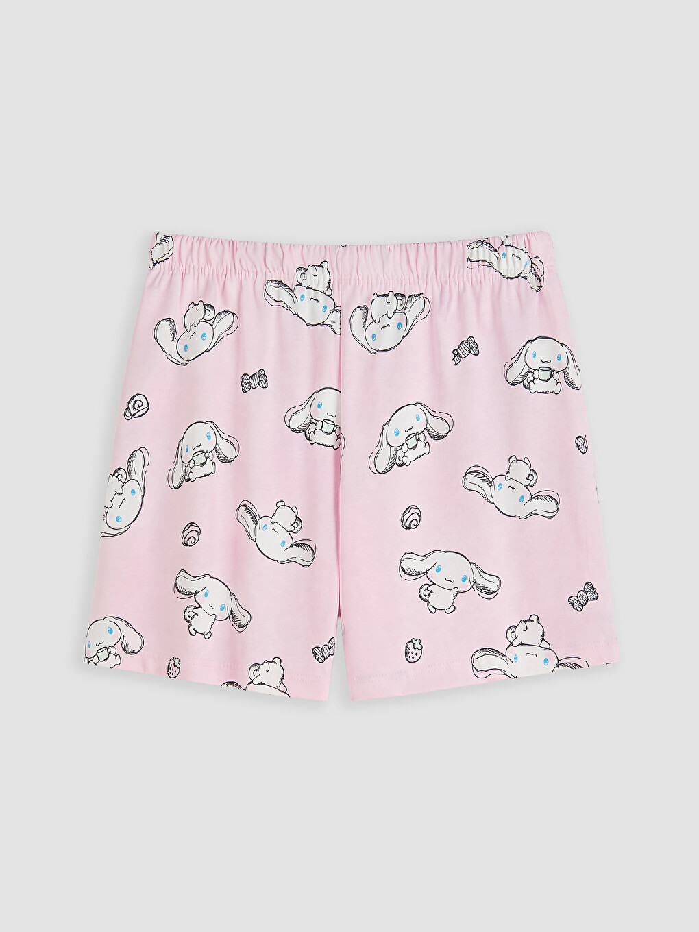 Mavi Cinnamoroll Baskılı Kız Çocuk Şortlu Pijama Takımı-4