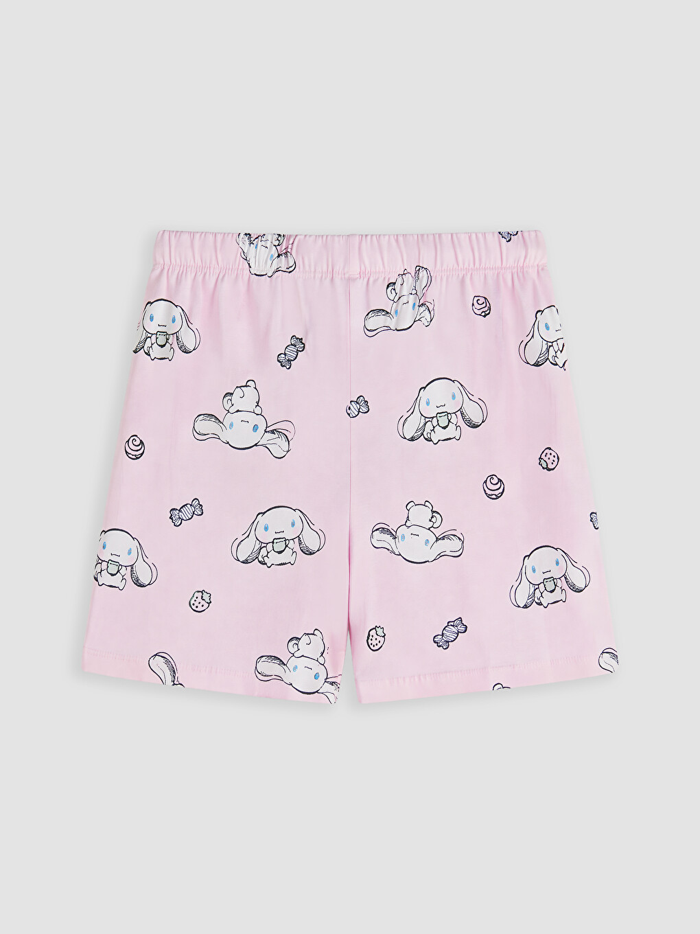 Mavi Cinnamoroll Baskılı Kız Çocuk Şortlu Pijama Takımı-6