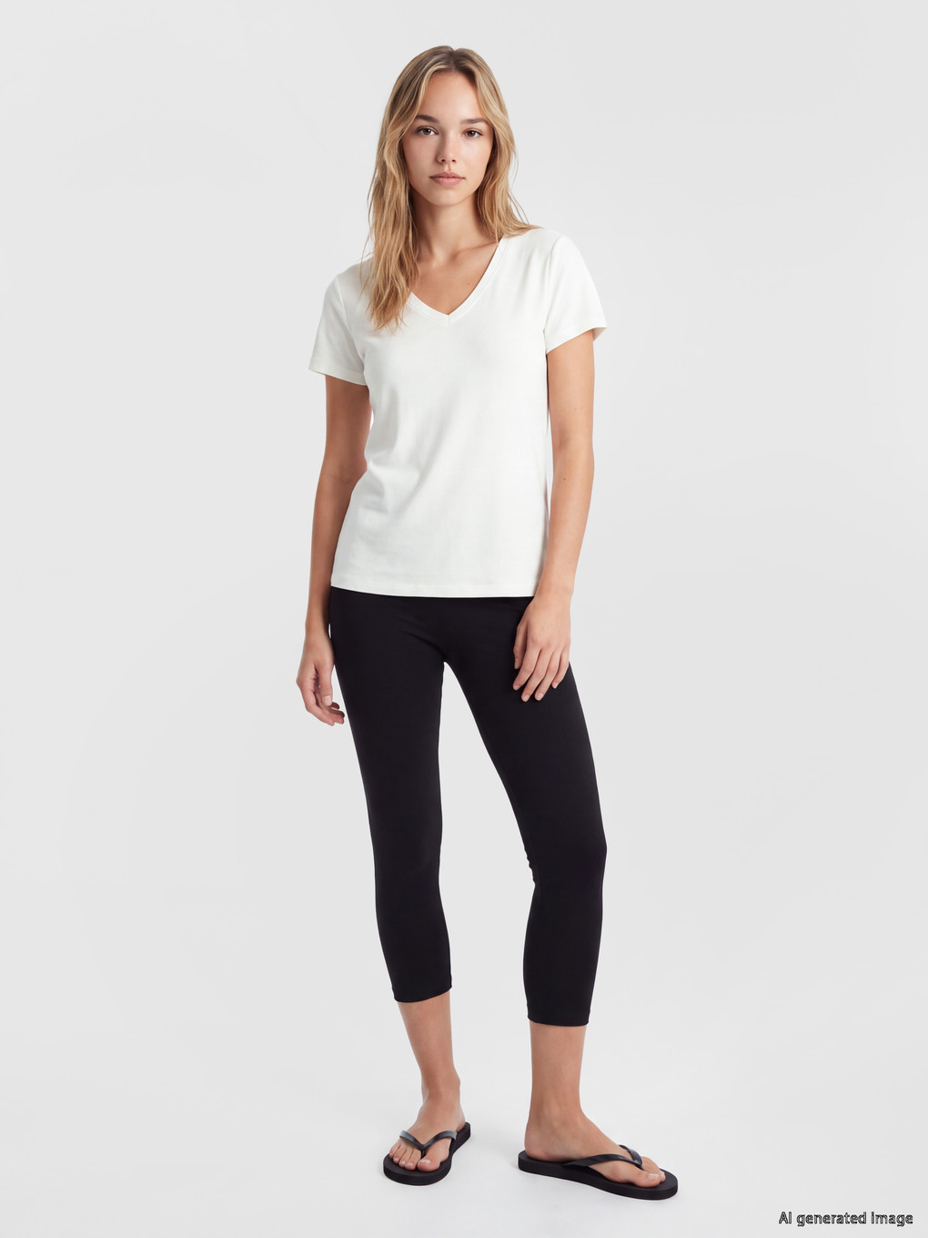  Elastic Waist Women's Base Layer Capri Tights