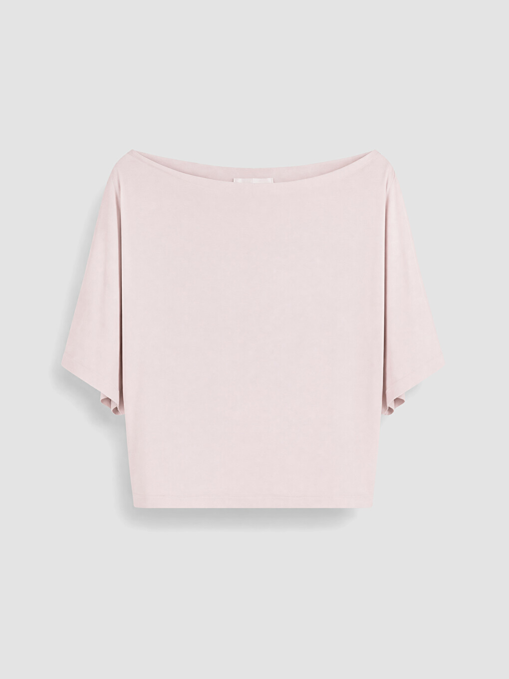 Pembe Kayık Yaka Kadın Tişört