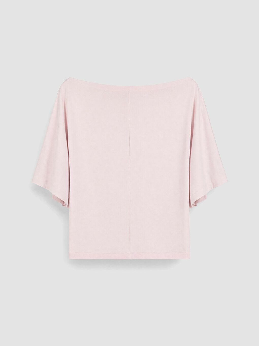 Pembe Kayık Yaka Kadın Tişört-2
