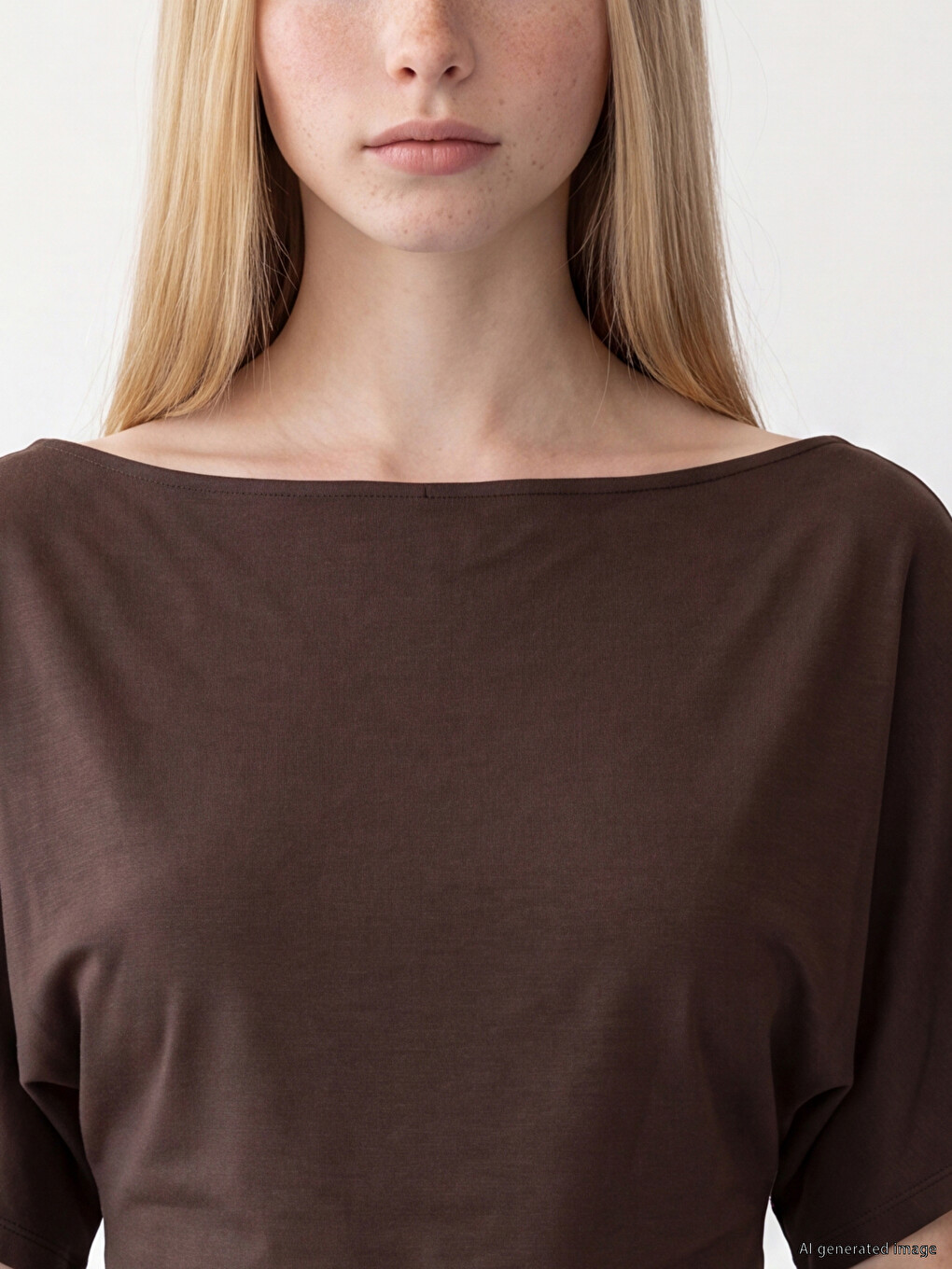 Slash Neck Women's T-shirt-2