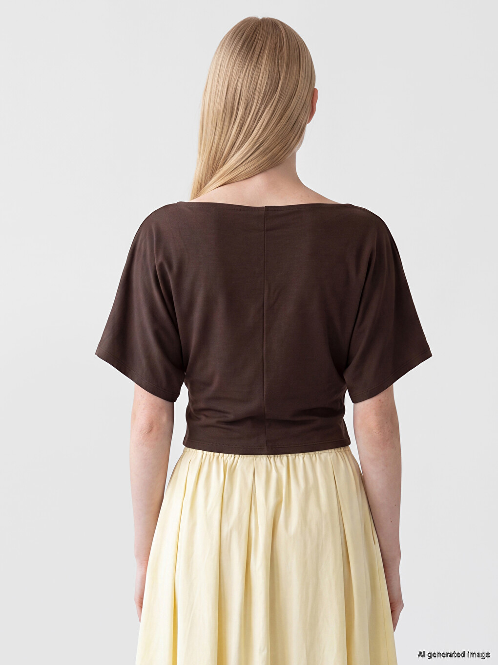 Slash Neck Women's T-shirt-3