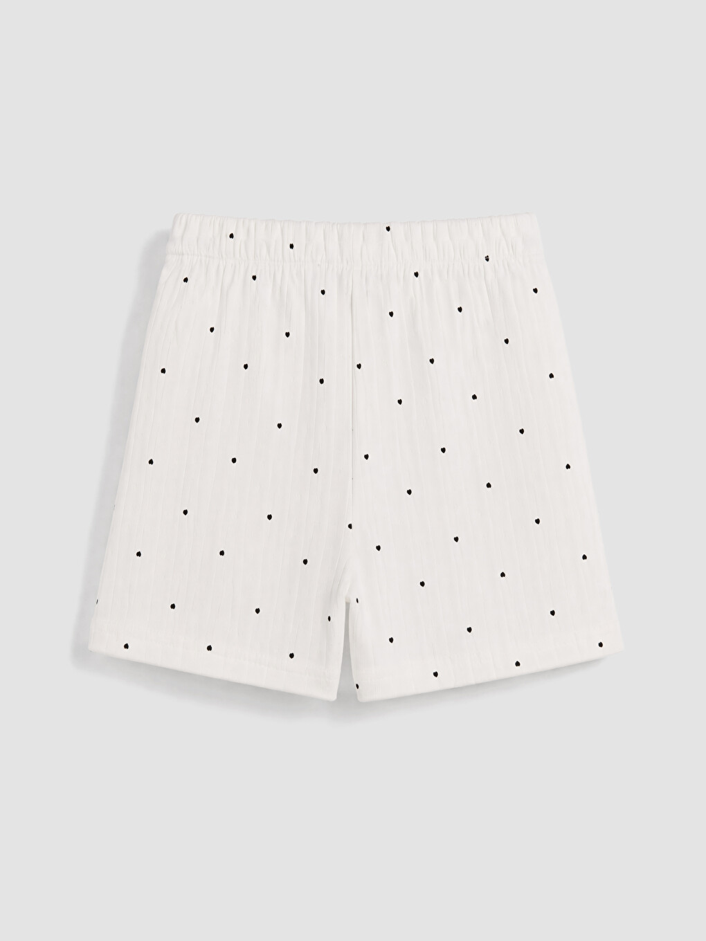 Ekru Kız Çocuk Şortlu Pijama Takımı-4