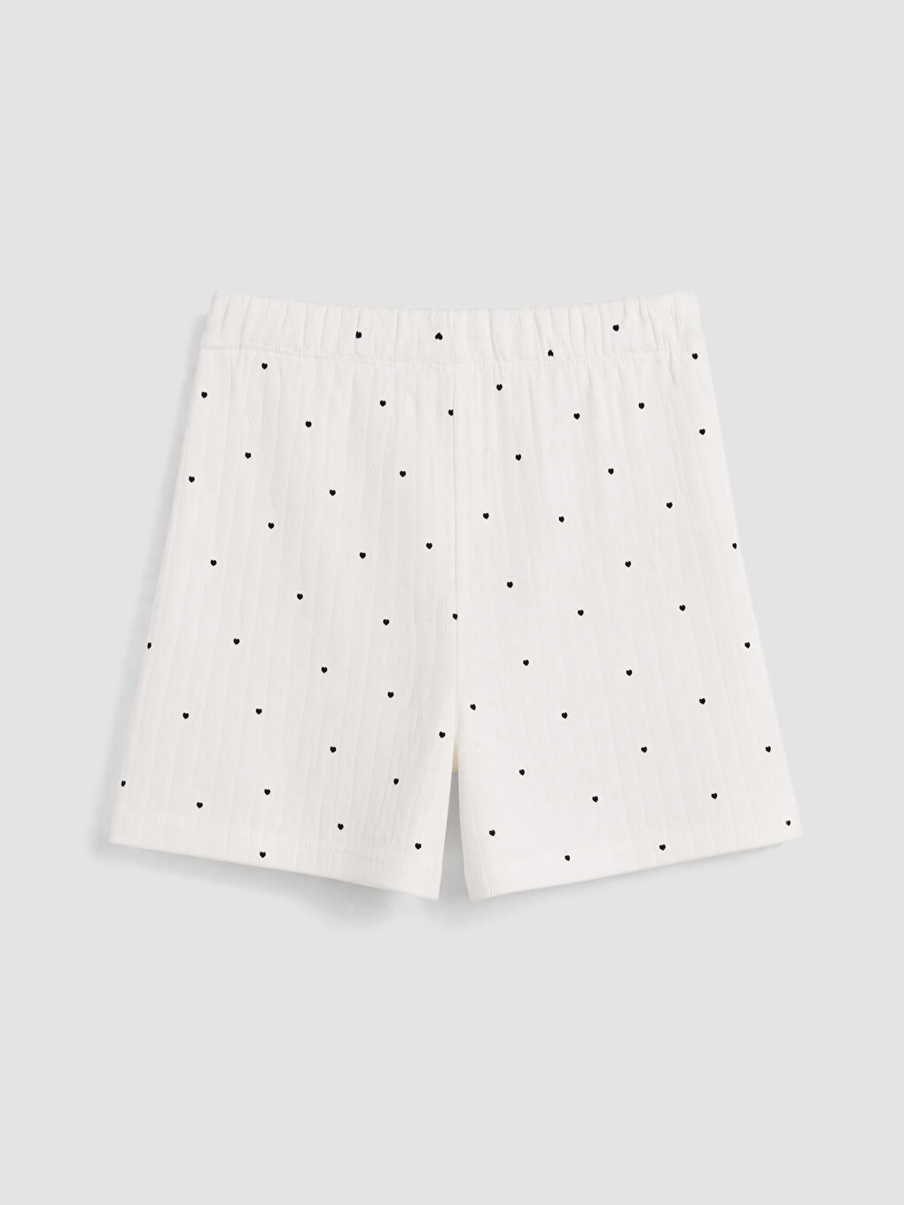 Ekru Kız Çocuk Şortlu Pijama Takımı-6