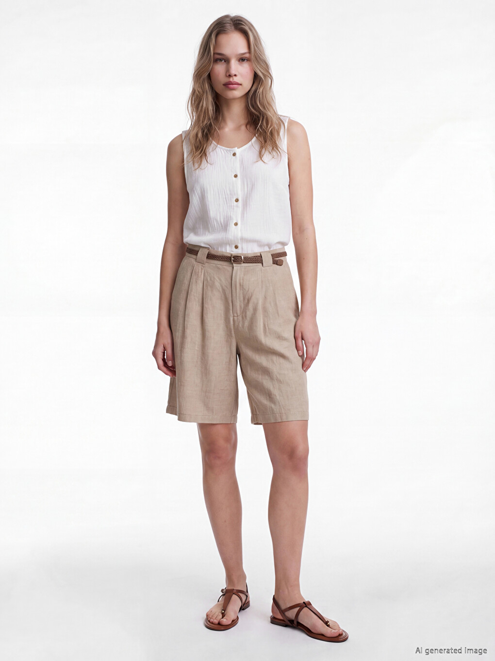 Crew Neck Textured Blouse-1