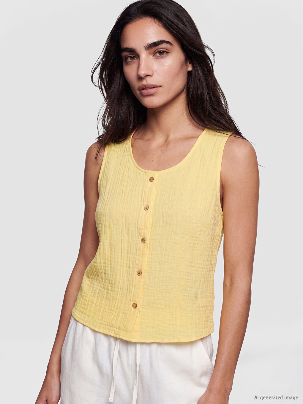 Crew Neck Textured Blouse
