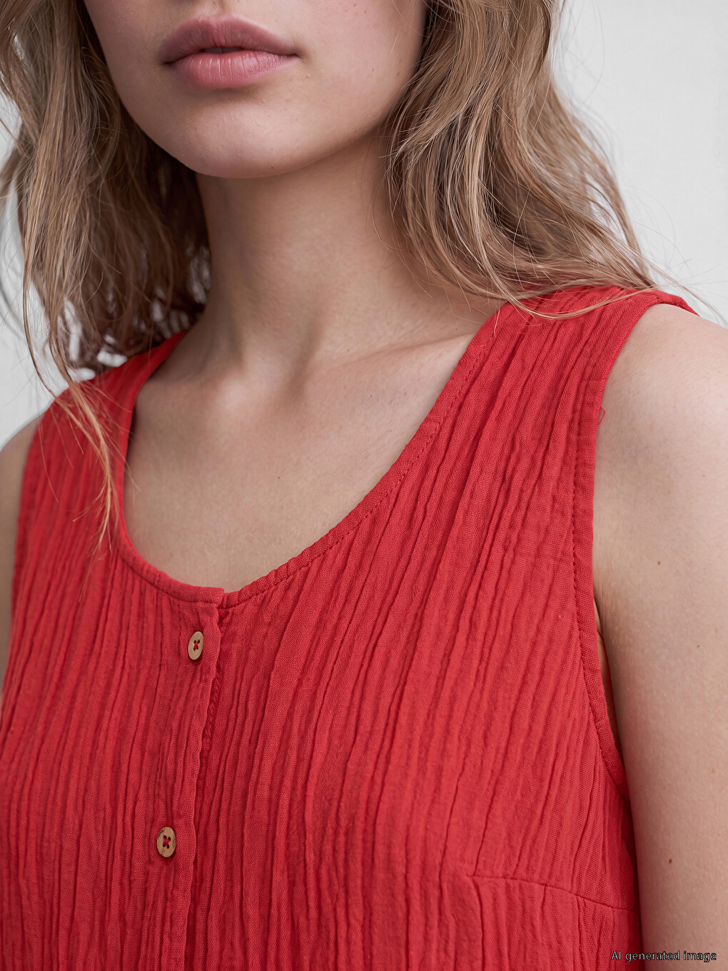 Crew Neck Textured Blouse-2