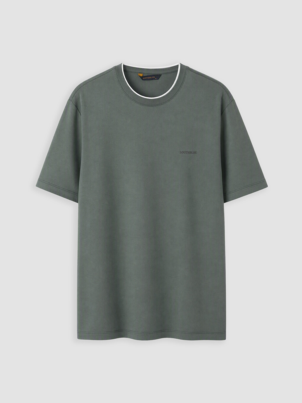 Mashkull Ngjyre Kaki T-shirt