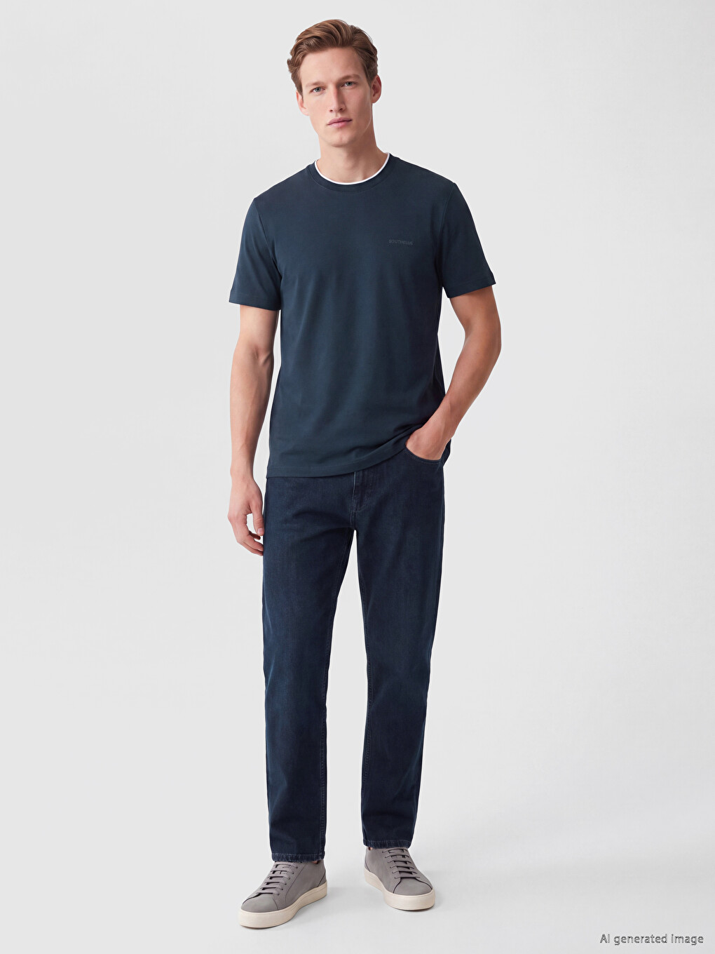 Mashkull Blu T-shirt-1