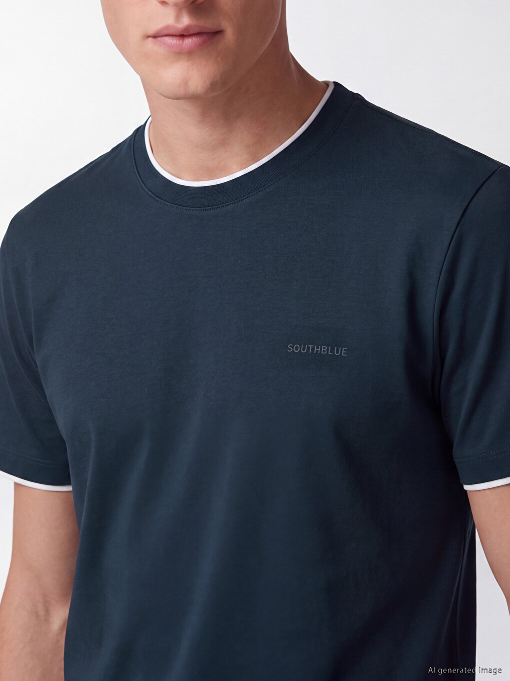 Mashkull Blu T-shirt-2