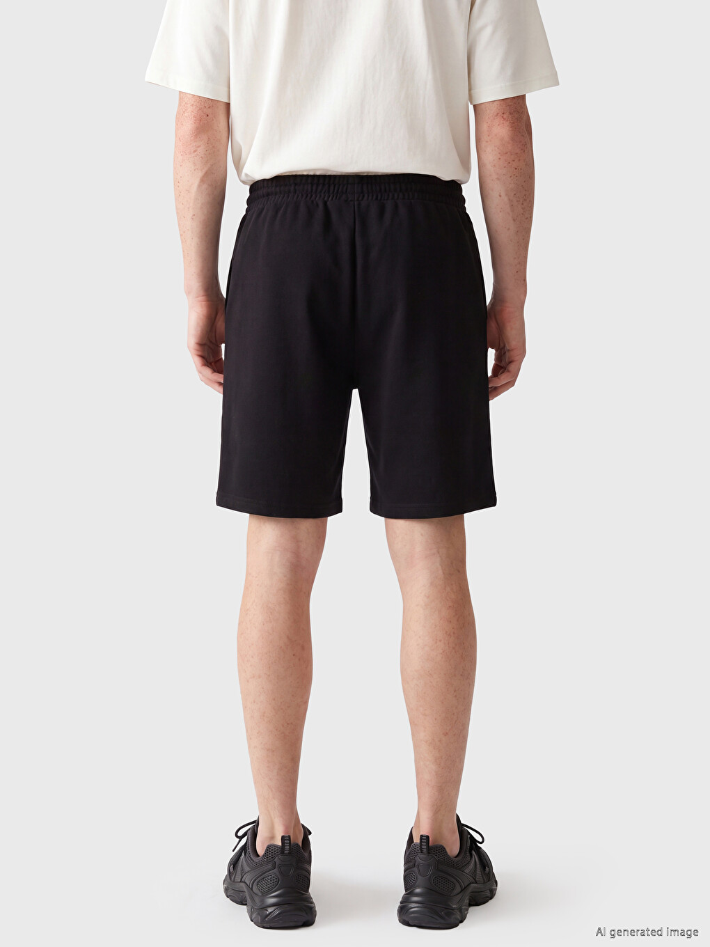 Regular Fit Beli Lastikli Erkek Şort-3