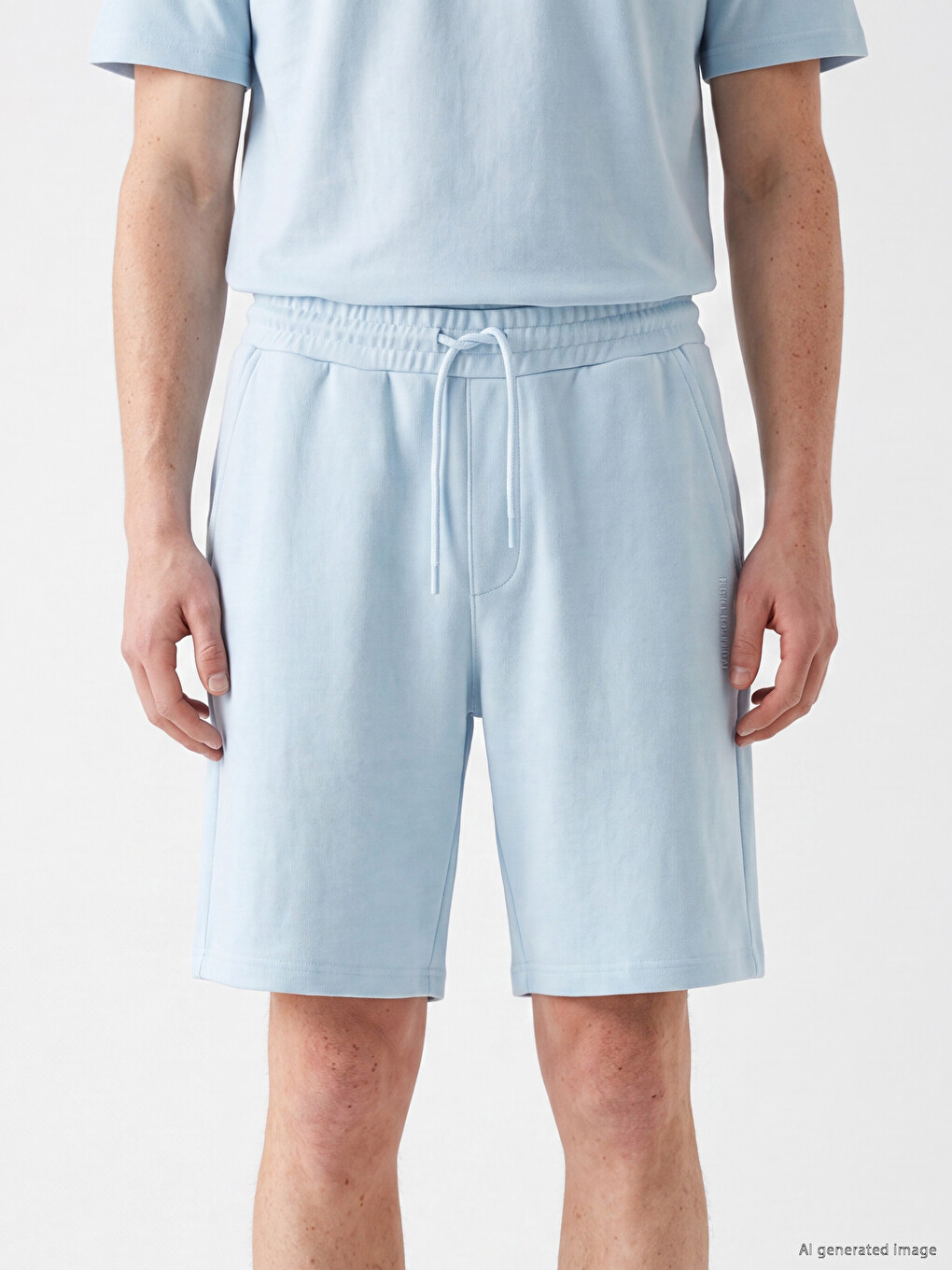 Coupe Régulière Taille Élastiquée Shorts Homme-2