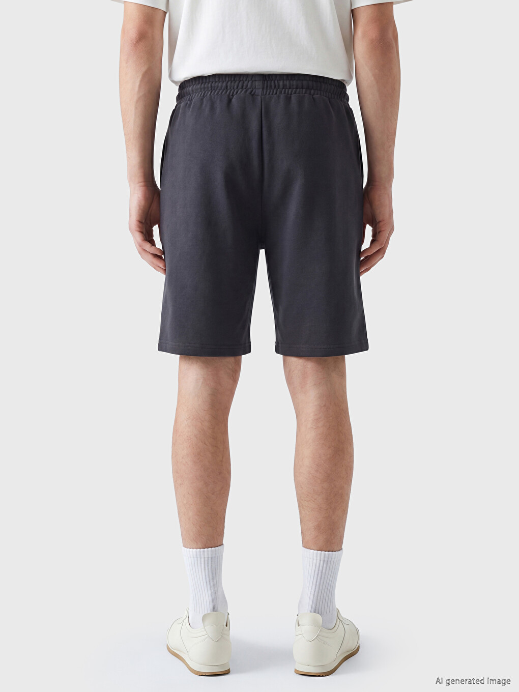 Coupe Régulière Taille Élastiquée Shorts Homme-3