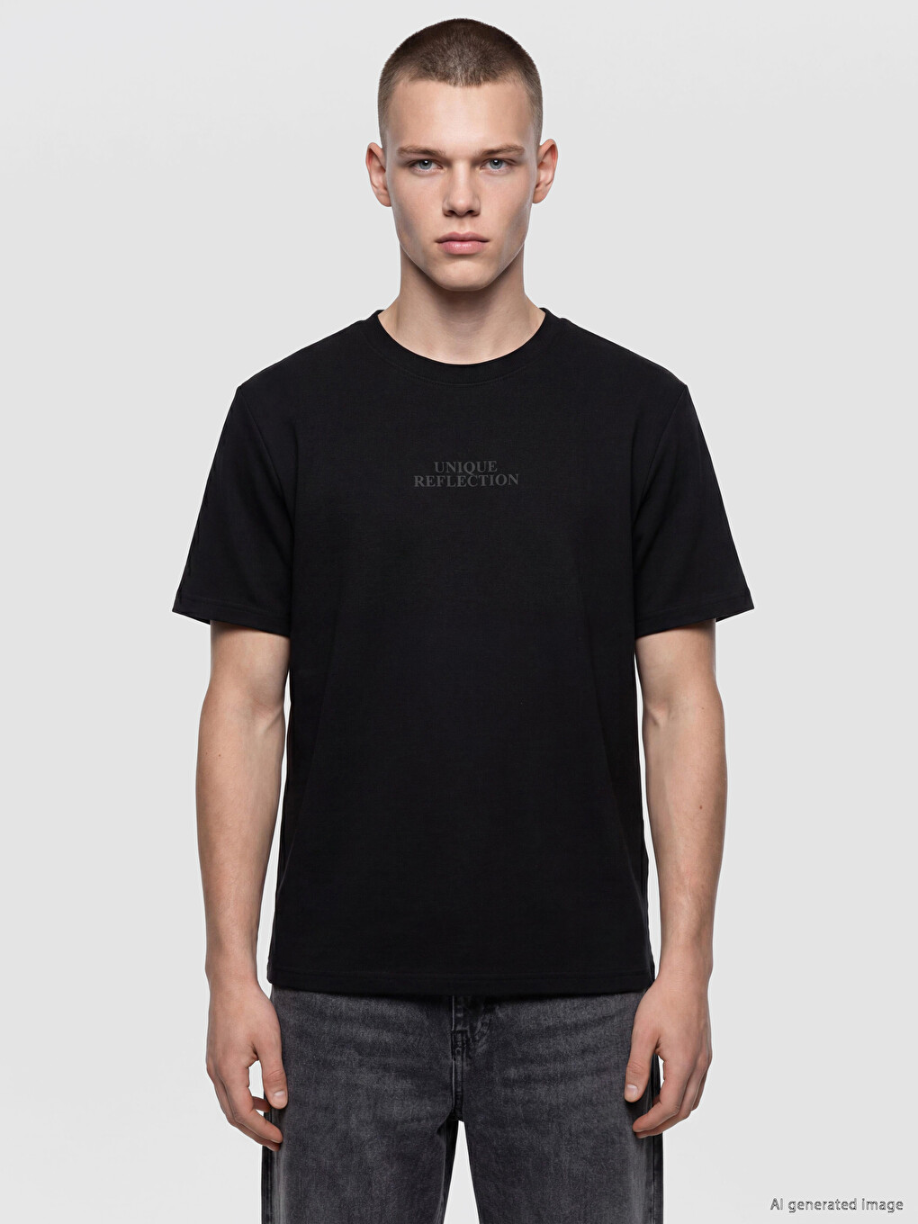 Crew Neck Printed Men's T-shirt-2